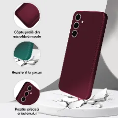 Husa Samsung Galaxy S24 Casey Studios Premium Soft Silicone Burgundy