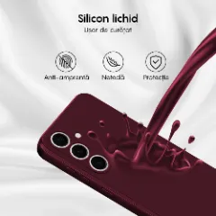 Husa Samsung Galaxy S24 Casey Studios Premium Soft Silicone Burgundy