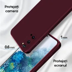 Husa Samsung Galaxy S20 Ultra Casey Studios Premium Soft Silicone Burgundy