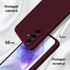 Husa Samsung Galaxy A55 5G Casey Studios Premium Soft Silicone Burgundy