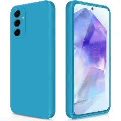 Husa Samsung Galaxy A55 5G Ultra Casey Studios Premium Soft Silicone Cadet Blue 