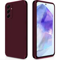 Husa Samsung Galaxy A55 5G Ultra Casey Studios Premium Soft Silicone Burgundy 