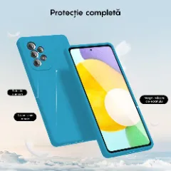 Samsung Galaxy A52 4G/A52 5G/A52S 5G Casey Studios Premium Soft Silicone Cadet Blue