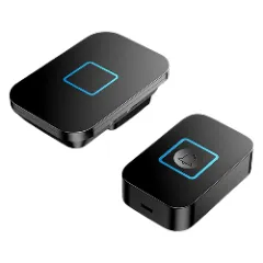 Sonerie Wireless Inteligenta LAGATO SonicBell Pro, pentru usa/poarta, exterior, digitala, electrica, cu baterii reincarcabile reincarcabile, rezistenta la apa, IP44, distanta 300m, 1 emitator+1 receptor, negru Negru