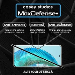 Folie Sticla CASEY STUDIOS compatibila cu Honor Magic6 Lite, Full Glue, Duritate Militara, Ultra HD, Anti Zgarieturi, Anti Amprente, Anti Socuri, Margini Negre Transparent