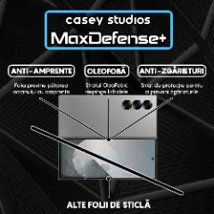 Folie Sticla CASEY STUDIOS compatibila cu Samsung Galaxy Z Fold6, Full Glue, Duritate Militara, Ultra HD, Anti Zgarieturi, Anti Amprente, Anti Socuri, Margini Negre Negru