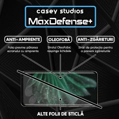 Folie Sticla CASEY STUDIOS pentru Realme P2 Pro, Full Glue, Sticla Securizata, Duritate Militara, Ultra HD, Protectie Profesionala Ecran 3D, Anti Zgarieturi, Anti Socuri Negru