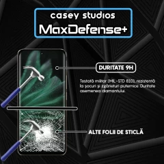 Folie Sticla CASEY STUDIOS pentru Realme P2 Pro, Full Glue, Sticla Securizata, Duritate Militara, Ultra HD, Protectie Profesionala Ecran 3D, Anti Zgarieturi, Anti Socuri Negru