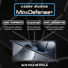 Folie Sticla CASEY STUDIOS pentru Xiaomi 14T Pro, Full Glue, Sticla Securizata, Duritate Militara, Ultra HD, Protectie Profesionala Ecran 3D, Anti Zgarieturi, Anti Socuri Negru