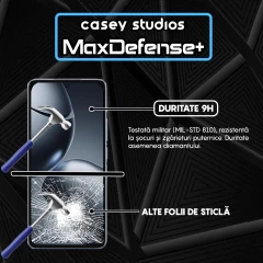 Folie Sticla CASEY STUDIOS pentru Xiaomi 14T Pro, Full Glue, Sticla Securizata, Duritate Militara, Ultra HD, Protectie Profesionala Ecran 3D, Anti Zgarieturi, Anti Socuri Negru