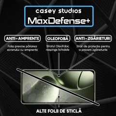 Folie Sticla CASEY STUDIOS pentru Xiaomi 14T, Full Glue, Sticla Securizata, Duritate Militara, Ultra HD, Protectie Profesionala Ecran 3D, Anti Zgarieturi, Anti Socuri Negru