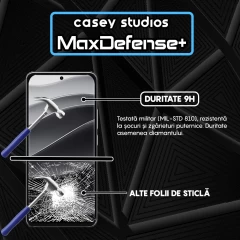 Folie Sticla CASEY STUDIOS pentru Xiaomi Redmi Note 14 Pro+, Full Glue, Sticla Securizata, Duritate Militara, Ultra HD, Protectie Profesionala Ecran 3D, Anti Zgarieturi, Anti Socuri Negru