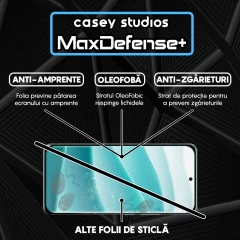 Folie Sticla CASEY STUDIOS pentru Xiaomi Redmi Note 14 Pro, Full Glue, Sticla Securizata, Duritate Militara, Ultra HD, Protectie Profesionala Ecran 3D, Anti Zgarieturi, Anti Socuri Negru