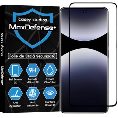 Folie Sticla CASEY STUDIOS pentru Xiaomi Redmi Note 14 Pro, Full Glue, Sticla Securizata, Duritate Militara, Ultra HD, Protectie Profesionala Ecran 3D, Anti Zgarieturi, Anti Socuri