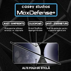 Folie Sticla CASEY STUDIOS pentru Xiaomi Redmi Note 14 Pro, Full Glue, Sticla Securizata, Duritate Militara, Ultra HD, Protectie Profesionala Ecran 3D, Anti Zgarieturi, Anti Socuri Negru