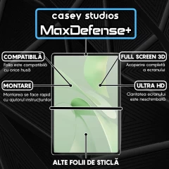 Folie Sticla CASEY STUDIOS pentru Huawei MatePad 12 X, Full Glue, Sticla Securizata, Duritate Militara, Ultra HD, Protectie Profesionala Ecran 3D, Anti Zgarieturi, Anti Socuri Transparent