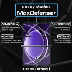 Folie Sticla CASEY STUDIOS pentru Realme Pad 2 Lite, Full Glue, Sticla Securizata, Duritate Militara, Ultra HD, Protectie Profesionala Ecran 3D, Anti Zgarieturi, Anti Socuri Transparent