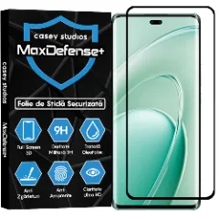Folie Sticla CASEY STUDIOS pentru Huawei Enjoy 70X, Full Glue, Sticla Securizata, Duritate Militara, Ultra HD, Protectie Profesionala Ecran 3D, Anti Zgarieturi, Anti Socuri Transparent