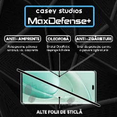 Folie Sticla CASEY STUDIOS pentru Huawei Enjoy 70X, Full Glue, Sticla Securizata, Duritate Militara, Ultra HD, Protectie Profesionala Ecran 3D, Anti Zgarieturi, Anti Socuri Transparent