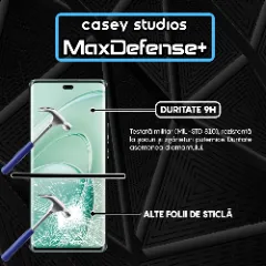 Folie Sticla CASEY STUDIOS pentru Huawei Enjoy 70X, Full Glue, Sticla Securizata, Duritate Militara, Ultra HD, Protectie Profesionala Ecran 3D, Anti Zgarieturi, Anti Socuri Transparent