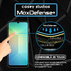 Folie Sticla CASEY STUDIOS pentru Samsung Galaxy A06 5G, Full Glue, Sticla Securizata, Duritate Militara, Ultra HD, Protectie Profesionala Ecran 3D, Anti Zgarieturi, Anti Socuri, Margini negre Negru