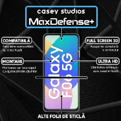 Folie Sticla CASEY STUDIOS pentru Samsung Galaxy F06 5G, Full Glue, Sticla Securizata, Duritate Militara, Ultra HD, Protectie Profesionala Ecran 3D, Anti Zgarieturi, Anti Socuri, Margini negre Negru