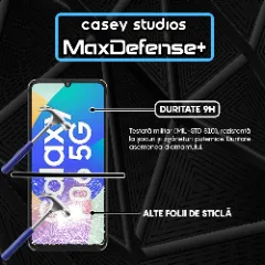 Folie Sticla CASEY STUDIOS pentru Samsung Galaxy F06 5G, Full Glue, Sticla Securizata, Duritate Militara, Ultra HD, Protectie Profesionala Ecran 3D, Anti Zgarieturi, Anti Socuri, Margini negre Negru