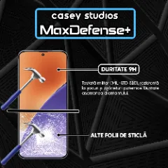 Folie Sticla CASEY STUDIOS pentru Xiaomi 15, Full Glue, Sticla Securizata, Duritate Militara, Ultra HD, Protectie Profesionala Ecran 3D, Anti Zgarieturi, Anti Socuri, Margini negre Negru