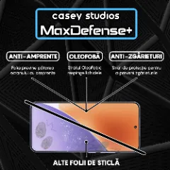 Folie Sticla CASEY STUDIOS pentru Xiaomi 15, Full Glue, Sticla Securizata, Duritate Militara, Ultra HD, Protectie Profesionala Ecran 3D, Anti Zgarieturi, Anti Socuri, Margini negre Negru