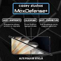 Folie Sticla CASEY STUDIOS pentru Oppo Find N5, Full Glue, Sticla Securizata, Duritate Militara, Ultra HD, Protectie Profesionala Ecran 3D, Anti Zgarieturi, Anti Socuri, Margini negre Negru