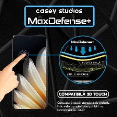 Folie Sticla CASEY STUDIOS pentru Oppo Find N5, Full Glue, Sticla Securizata, Duritate Militara, Ultra HD, Protectie Profesionala Ecran 3D, Anti Zgarieturi, Anti Socuri, Margini negre Negru