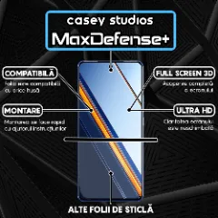 Folie Sticla CASEY STUDIOS pentru Realme Neo7 SE, Full Glue, Sticla Securizata, Duritate Militara, Ultra HD, Protectie Profesionala Ecran 3D, Anti Zgarieturi, Anti Socuri, Margini negre Negru