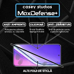 Folie Sticla CASEY STUDIOS pentru Realme P3 Pro, Full Glue, Sticla Securizata, Duritate Militara, Ultra HD, Protectie Profesionala Ecran 3D, Anti Zgarieturi, Anti Socuri, Margini negre Negru