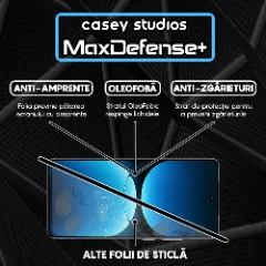 Folie Sticla CASEY STUDIOS pentru Realme GT7 Pro Racing, Full Glue, Sticla Securizata, Duritate Militara, Ultra HD, Protectie Profesionala Ecran 3D, Anti Zgarieturi, Anti Socuri, Margini negre Negru