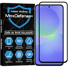 Folie Sticla CASEY STUDIOS pentru Samsung Galaxy A36, Full Glue, Sticla Securizata, Duritate Militara, Ultra HD, Protectie Profesionala Ecran 3D, Anti Zgarieturi, Anti Socuri, Margini negre