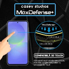 Folie Sticla CASEY STUDIOS pentru Samsung Galaxy A36, Full Glue, Sticla Securizata, Duritate Militara, Ultra HD, Protectie Profesionala Ecran 3D, Anti Zgarieturi, Anti Socuri, Margini negre Negru