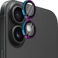 Protectie Camera pentru Apple iPhone 16 / Apple iPhone 16 Plus, CASEY STUDIOS™ MaxDefense+, Ultra HD, Protectie Profesionala Camere 3D, Anti Amprente, Anti Zgarieturi, Anti Socuri Curcubeu 