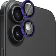 Protectie Camera pentru Apple iPhone 16 / Apple iPhone 16 Plus, CASEY STUDIOS™ MaxDefense+, Ultra HD, Protectie Profesionala Camere 3D, Anti Amprente, Anti Zgarieturi, Anti Socuri Mov inchis 