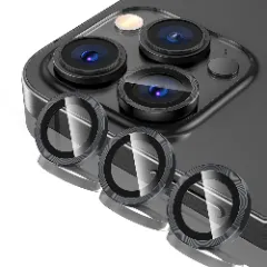 Folie Protectie Lentile Camera pentru Apple iPhone 16 Pro / Apple iPhone 16 Pro Max, CASEY STUDIOS™ MaxDefense+, Ultra HD, Protectie Profesionala Camere 3D, Anti Amprente, Anti Zgarieturi, Anti Socuri Argintiu