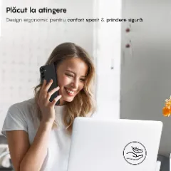 Husa CASEY STUDIOS compatibila cu Samsung Galaxy S25, Soft Silicone Premium, Microfibra in Interior, pentru Incarcare Wireless, Margini Ridicate pentru Protectia Ecranului si a Camerelor Negru