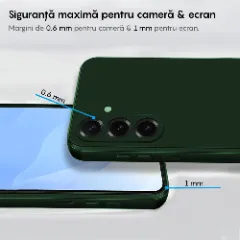 Husa CASEY STUDIOS compatibila cu Samsung Galaxy S25 Plus, Soft Silicone Premium, Microfibra in Interior, pentru Incarcare Wireless, Margini Ridicate pentru Protectia Ecranului si a Camerelor Webster Green