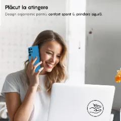 Husa CASEY STUDIOS compatibila cu Samsung Galaxy S25 Ultra, Soft Silicone Premium, Microfibra in Interior, pentru Incarcare Wireless, Margini Ridicate pentru Protectia Ecranului si a Camerelor Cadet Blue