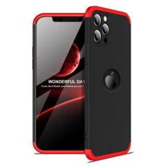Husa iPhone 12/12 Pro GKK 360 Protection - Rosu/negru