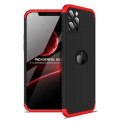 Husa iPhone 12/12 Pro GKK 360 Protection - Negru Rosu/negru 
