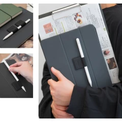 Set 5x Suport Ringke Pen Holder Telefon / Tableta pentru Stylus Pen Autoadeziv - Negru Negru