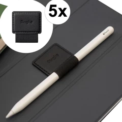 Set 5x Suport Ringke Pen Holder Telefon / Tableta pentru Stylus Pen Autoadeziv - Negru Negru