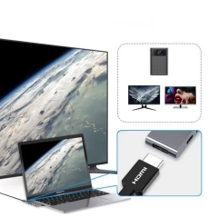 HUB Macbook Pro Type-C la HDMI, Thunderbolt 3, USB-C, 2x USB, Micro SD Choetech - Gri Gri