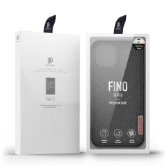 Husa iPhone 12 Pro Max Dux Ducis Fino cu Nylon - Negru Negru