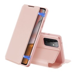 Husa Samsung Galaxy A72 4G Dux Ducis Skin X Bookcase - Roz