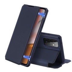 Husa Samsung Galaxy A72 4G Dux Ducis Skin X Bookcase - Albastru